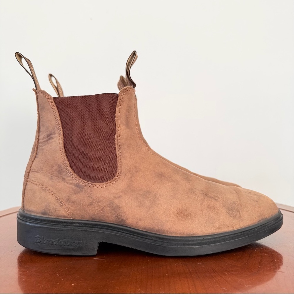 Blundstone 1306 Dress Rustic Brown Leather Chelsea Boots | AU 9.5